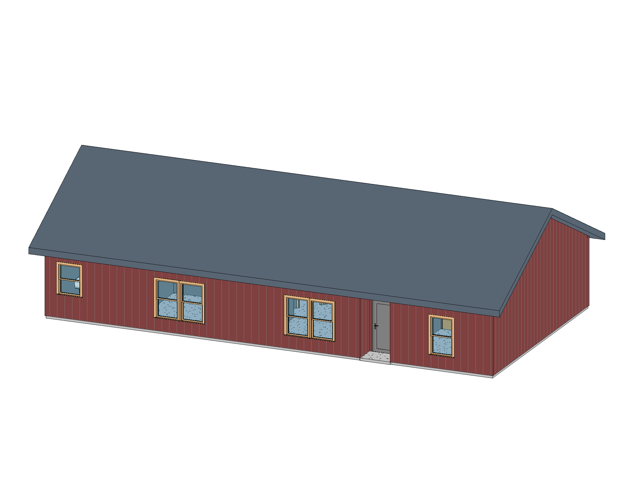FastFrame Franklin 30 x 60 barn 3d color front