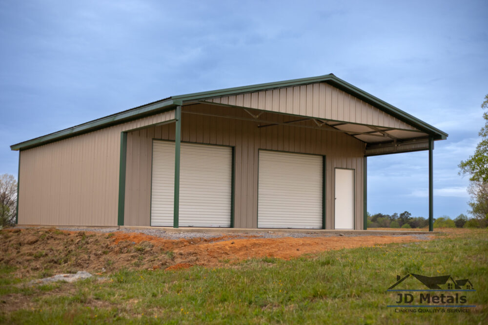 fastframe premium steel structures two car garage