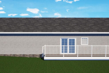 JD Metals FastFrame Steel Framing Mitchell House Plan back view