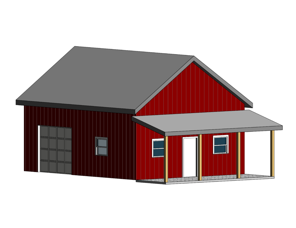 FastFrame 24 x 30 steel frame buildings and garage
