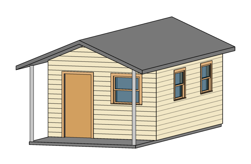 FastFrame 12 x 26 cabin front 3d color