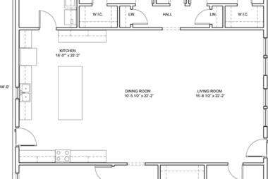 FastFrame Mcqueen 42 x 56 barn plan without dims