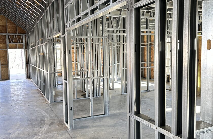 how to install steel framing